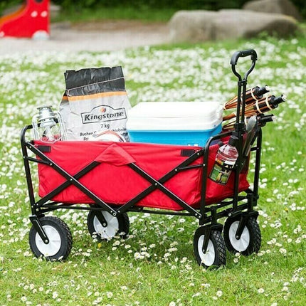 Opvouwbare Bolderkar – Multifunctionele Kar – Handwagen - 90x50x100cm – Rood