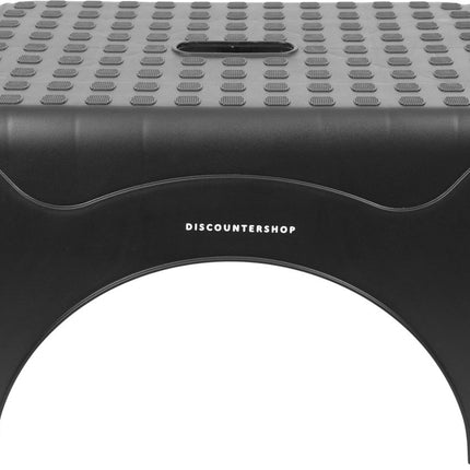 Opstapkrukje Max. belastbaar gewicht 150 KG Opstapkrukje 2 stuks in de verpakking - opstapje/trappetje zwart met anti-slip -150 kg - oppervlak 45 x 31.5 cm
