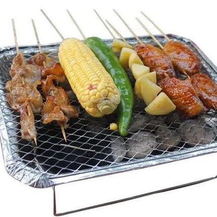 Set Barbecue - Instant - Wegwerp - Buiten barbecue - Tafel - Rooster - Balkon - Picknick - Barbecue accessoires - Grill - 3 Maten XL 1200 gram , L 600 gram , S 376 gram