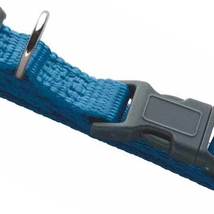 Honden Halsband met uitlaatriem -Blauw - Hondentuig met reflector - Wandelen - Uitlaten - Medium honden - Uitlaatriem 100 cm - Halsband 33 - 50 cm