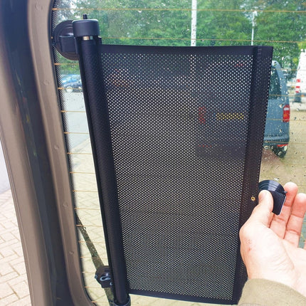 Zonwering Zonnescherm Auto UV Protectie 2 Stuks Autozonwering Voor Autoraam Zijruit - Zwart-