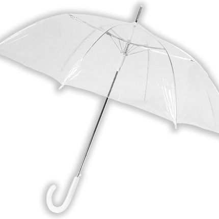 Transparante Grote Paraplu 100 cm - Doorzichtige Koepelparaplu - 15 stuks Trouwparaplu - Transparante Bruidsparaplu- stijlvol - bruiloft - trouwen - fashionable - trouwparaplu