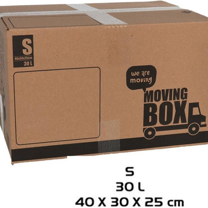 Verhuisdoos - 10 stuks - 30 liter - Professioneel, Stevig Verhuisdozen en stevig 40 x 30 x 25 cm