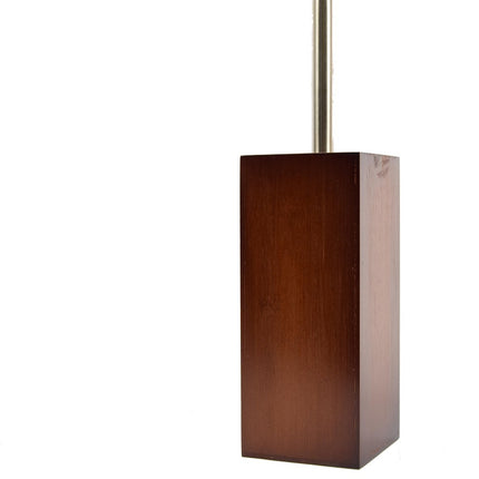 Toiletborstel hout 8mm dik - toiletborstels- WC Bamboe Donker kleur - Toiletborstelhouder met WC-Borstelhouder - Houten Borstelhouder - donkerbruin