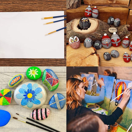 Acrylverf Set met 12 kleuren Tubes |12 x 12 ml| Hoge kwaliteit niet giftige rijke pigmenten Perfect voor papier steen hout T-Shirt Canvas, ideaal voor kinderen en volwassenen, beginners of professioneel