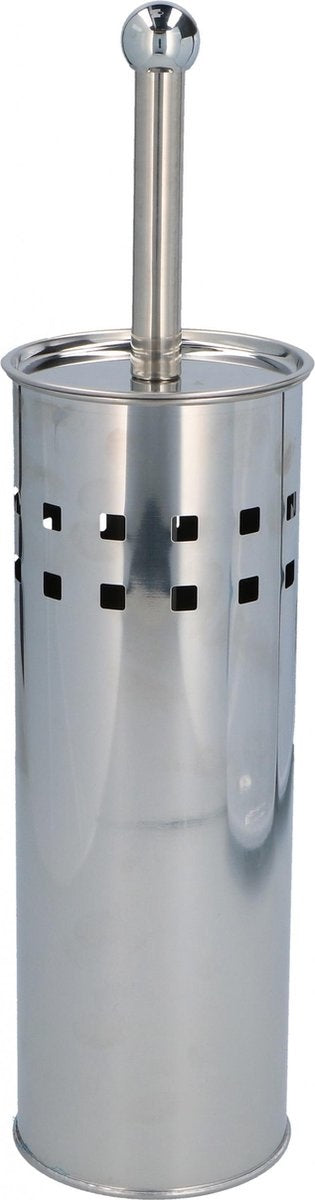 Toiletborstelhouder, toiletborstel | roestvrij staal | Vervangbare opzetborstel | 10 x 38 cm | Voor het meest stijlvolle budget