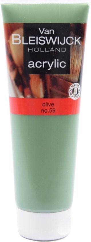 Acryl verf 250 ML - Watervaste verf - Acrylverf Olive - Olive nummer 59