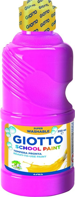 Giotto Plakkaatverf School Paint Junior 250 Ml Magenta