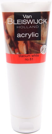 Acrylic verf 250 ML - Watervaste verf - Acrylicverf wit - White nummer 81