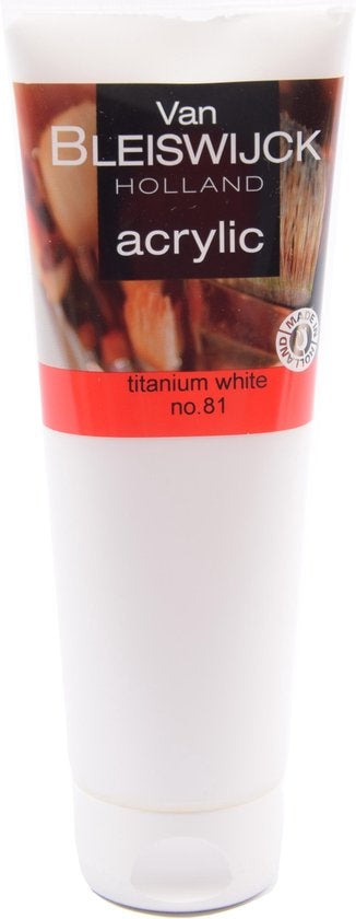 Acrylic verf 250 ML - Watervaste verf - Acrylicverf wit - White nummer 81