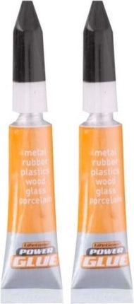 Power Glue Secondenlijm - Secondelijm - seconden lijm - seconde - Superglue - Tube 2 x 3 gram
