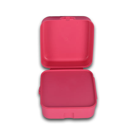 Broodtrommel| Brooddoos | voor Meisjes | BPA Vrij | 1.5 liter | Met 3-Vakken | Roze | Lunchtrommel | 14cm*8cm*14cm