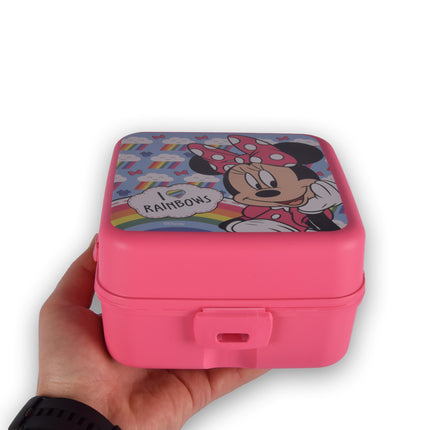 Broodtrommel| Brooddoos | voor Meisjes | BPA Vrij | 1.5 liter | Met 3-Vakken | Roze | Lunchtrommel | 14cm*8cm*14cm