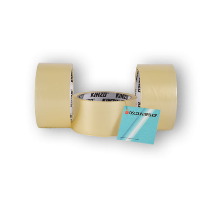 Verpakkingstape | 3x rollen | Plakband | Bruine tape | 320g | transparent | voor Kinderen en volwassenen | 5cm*9.5cm