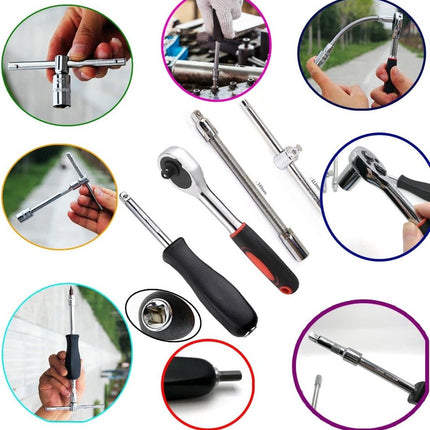 Auto & Huishoud Gereedschapset 46pcs - Monteur - Huishoudelijke - Gereedschapset