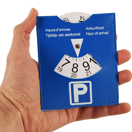 Blauwe kaart auto | 2 stuks Parkeerschijf Blauw Voor Parkeren In Blauwe Zone | Hoogwaardige Plastic Parkeerkaart | 15 cm x 12 cm