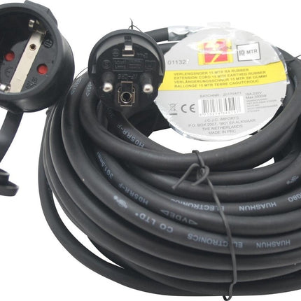  Verlengsnoer Rubber met Randaarde 10 meter