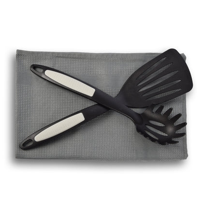 Spatel | Bakspatel | Nylon | 60g | Zwart | Keukenspatel | hittebestendig | Anti-aanbak | Keukengerei | 35.5cm*9cm 