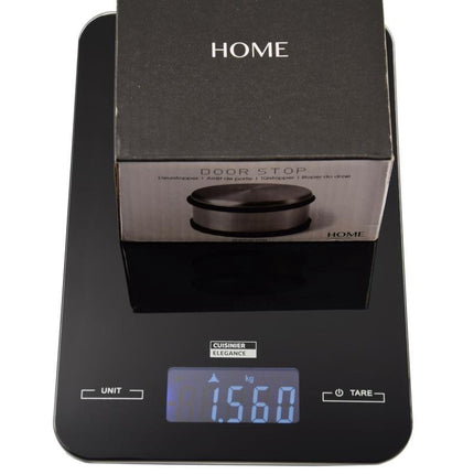 Zwarte Digitale Keukenweegschaal - Elektronische Weegschaal met Afneembare Kom - 14x18x18 cm - 3 kg Gewicht 