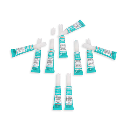 Krachtige Secondelijm: Universele Lijm voor Snelle en Efficiënte Hechting - 10 Tubes van 3g - Groen - Perfect voor Diverse Materialen - 8.5x1.8cm - Ideaal voor Thuis en Hobby