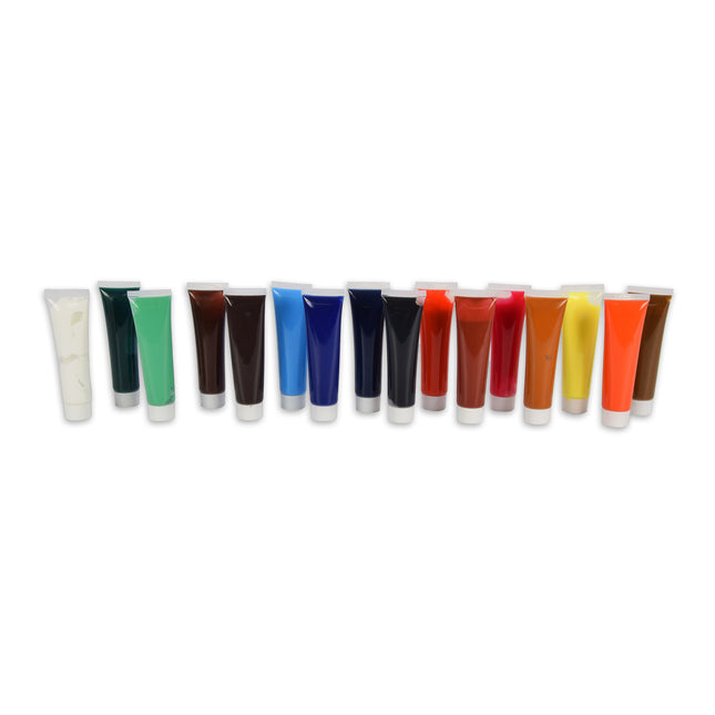 Prachtige Acrylverf  Set - Multikleurige Acrylverf Set voor Alle Leeftijden - 16 Kleuren, 36 ml 