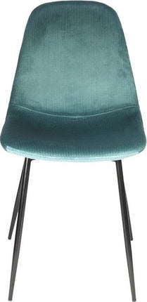 Kuipstoel - Turquoise Velvet Eetkamerstoel - Set van 2 