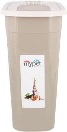 Voedselcontainer 4 liter Beige - Dierenvoer bewaarbox - Voercontainer Voor Hond en Kat