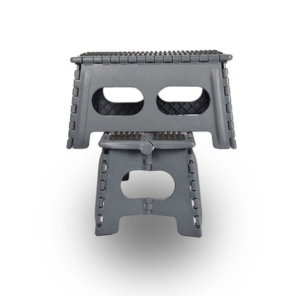 Keukenkrukje | Set van 2 | Inklapbare | Grijs | 22cm*38cm | Keukenstoel | Krukje