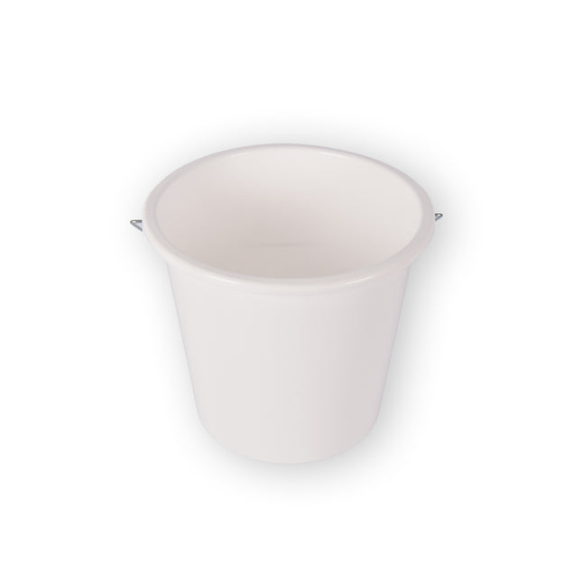 Bouwemmer met Handvat - Kunststof Emmer - Wit - 5 Liter - 23cm x 20cm