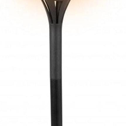 Solarlamp LED vlam 72 lampjes - elektrische fakkel solar LED 77 cm kunststof oranje/zwart - Solar tuinlampen pilaar/paal op zonne-energie - tuinverlichting - Solar LED Tuinverlichting - Tuindecoratie