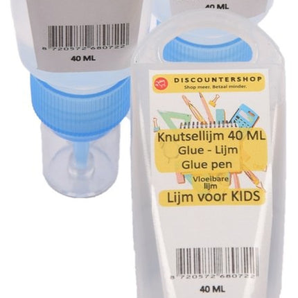 Discountershop 3 Stuks Knutsellijm 40ml Kinderlijm - Knutselen - Goedkope knutsellijm |Alleslijm