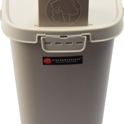 Set van 2x Voeropslag | Voercontainer katten | Droogvoer | Kat/kitten | Dieren | Bewaarbox | voedselcontainer | 6liter 23x18x24,5cm 300g | dierenvoeding| Topper!