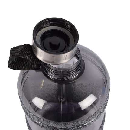 Drinkfles | BPA-vrij | Waterfles | Set | 1.9 Liter | Zwart | Met Handige Clipsluiting