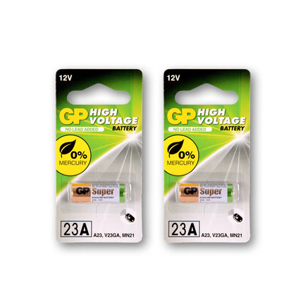 1 set van 2 stuks | 23A alkaline | Batterijen | alkaline batterijen | 12V 