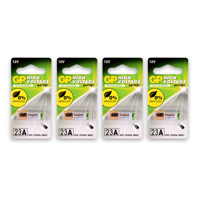 1 set van 4 stuks| 23A alkaline | Batterijen | alkaline batterijen |  12V 