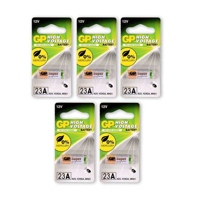 1 set van 5 stuks | 23A alkaline | Batterijen | alkaline batterijen |  12V 