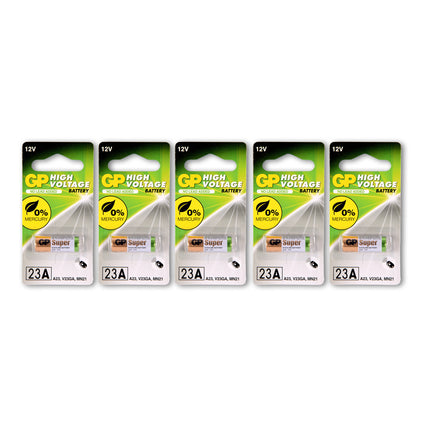 1 set van 5 stuks | 23A alkaline | Batterijen | alkaline batterijen |  12V 