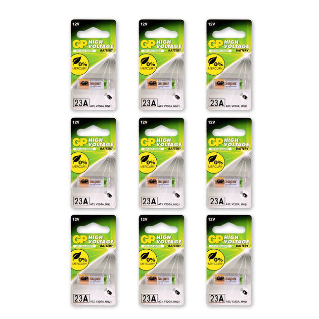 1 set van 9 stuks | 23A alkaline | Batterijen | alkaline batterijen |  12V 