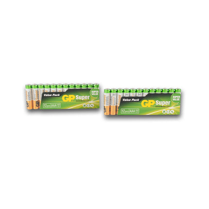 2 sets x 12 stuks  | Batterijen | Alkali -Manganese | alkaline batterijen |  AAA-batterijen  1.5V 