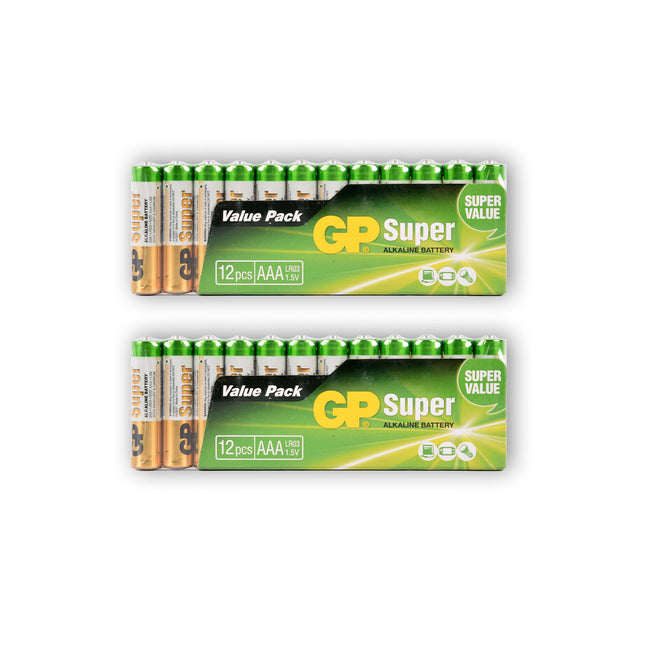 2 sets x 12 stuks  | Batterijen | Alkali -Manganese | alkaline batterijen |  AAA-batterijen  1.5V 