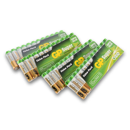 4 sets x 12 stuks | Batterijen | Alkali -Manganese | alkaline batterijen | AAA-batterijen | 1.5V 