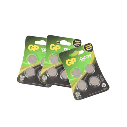 Knoopcel Batterij CR2025 3V – 3 Set van 4 Stuks Elk Set - Lithium Technologie | Betrouwbare Energie voor Elektronica en DIY