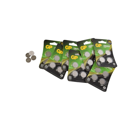 Set van 8 Pakketten met 4 Stuks CR2025 3V Knoopcelbatterijen | 32 Batterijen voor Elektronica en DIY Klussen met Lithiumtechnologie