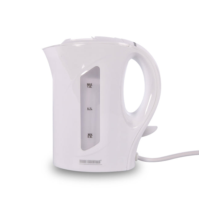 Compacte Witte Waterkoker 1L | Energiezuinig 900W | Snelkoker met Cool Touch Handgreep