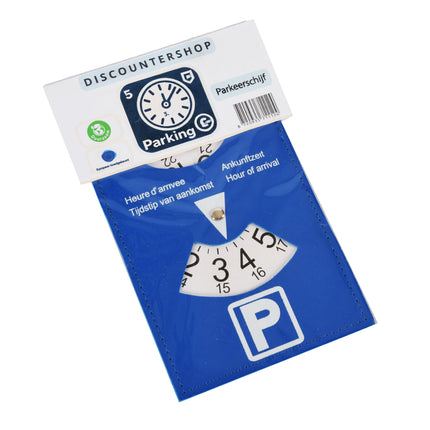 Parkeerschijf 3 Stuks Parkeerkaart Blauw van Hoogwaardig Plastic | Parkeren in de Blauwe Zone | 15 cm x 12 cm | Parkeerkaart  Kopen | Parkeerschijven | Blauwe Schijf Kopen