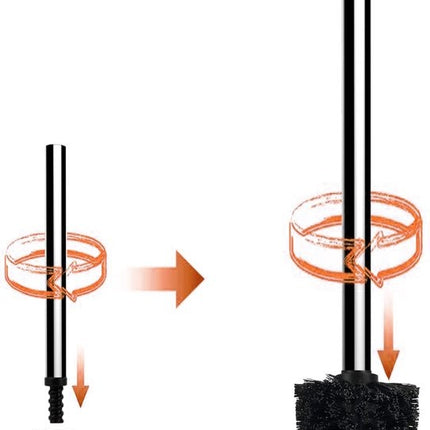 Losse toiletborstel universele RVS Toiletborstel Set - 18 Stuks WC-borstel WC Toilet Borstel Borstels Toiletborstels