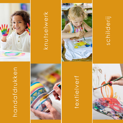 Witte Plakkaatverf Set Van 2 | 5 x 16 cm | 250 ml per fles | Artiesten Verf met Waterbasis | Ondoorzichtige Consistentie | Verouderingsbestendig | Ideaal voor  Posters en Schoolprojecten  