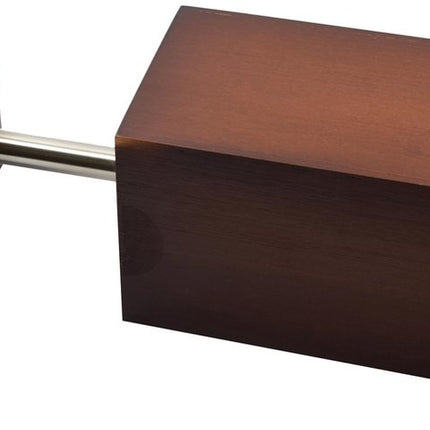 Toiletborstel hout 8mm dik - toiletborstels- WC Bamboe Donker kleur - Toiletborstelhouder met WC-Borstelhouder - Houten Borstelhouder - donkerbruin