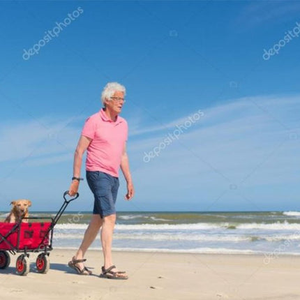 Opvouwbare Bolderkar – Multifunctionele Kar – Handwagen - 90x50x100cm – Rood