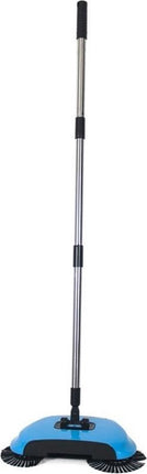 Gerimport Bezem Magic 30 X 112 Cm Rvs Blauw/zilver 2-delig